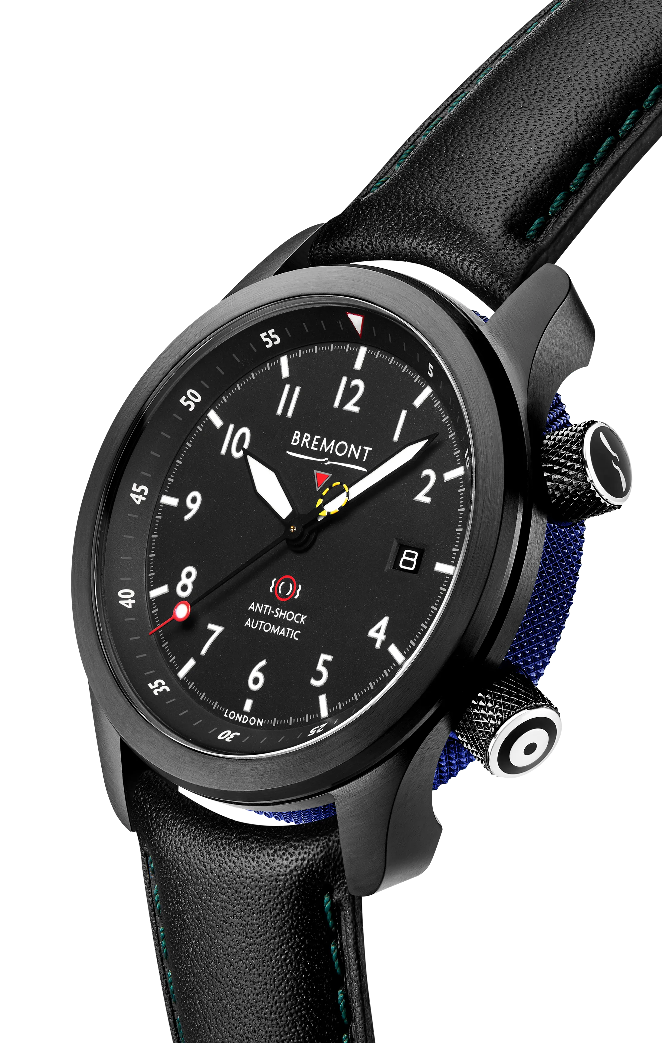 MBII Custom DLC, Black Dial with Dark Blue Barrel & Open Case Back