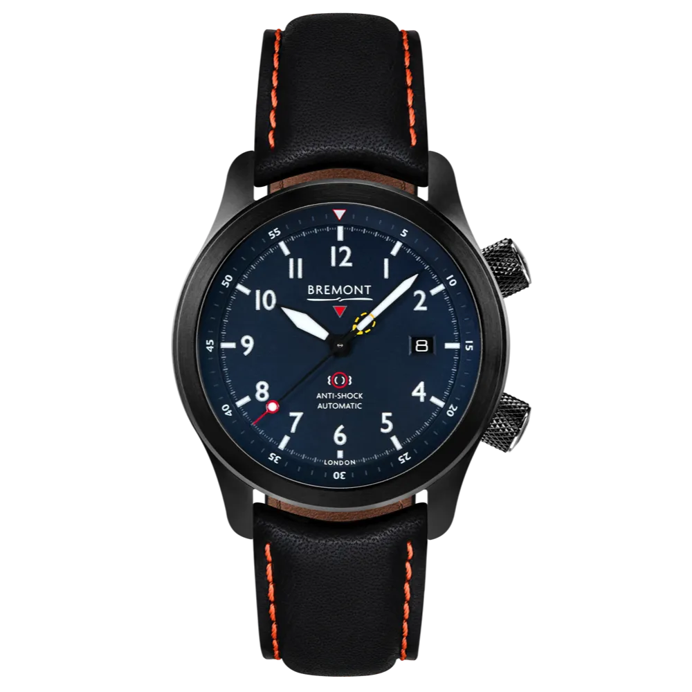 MBII Custom DLC, Blue Dial with Orange Barrel & Closed Case Back