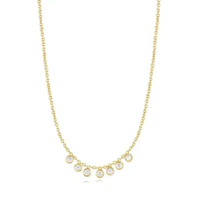 Micro Cz Chandelier Necklace