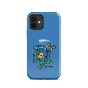 Minecraft Caves & Cliffs Create, Explore, Survive Tough Phone Case - iPhone