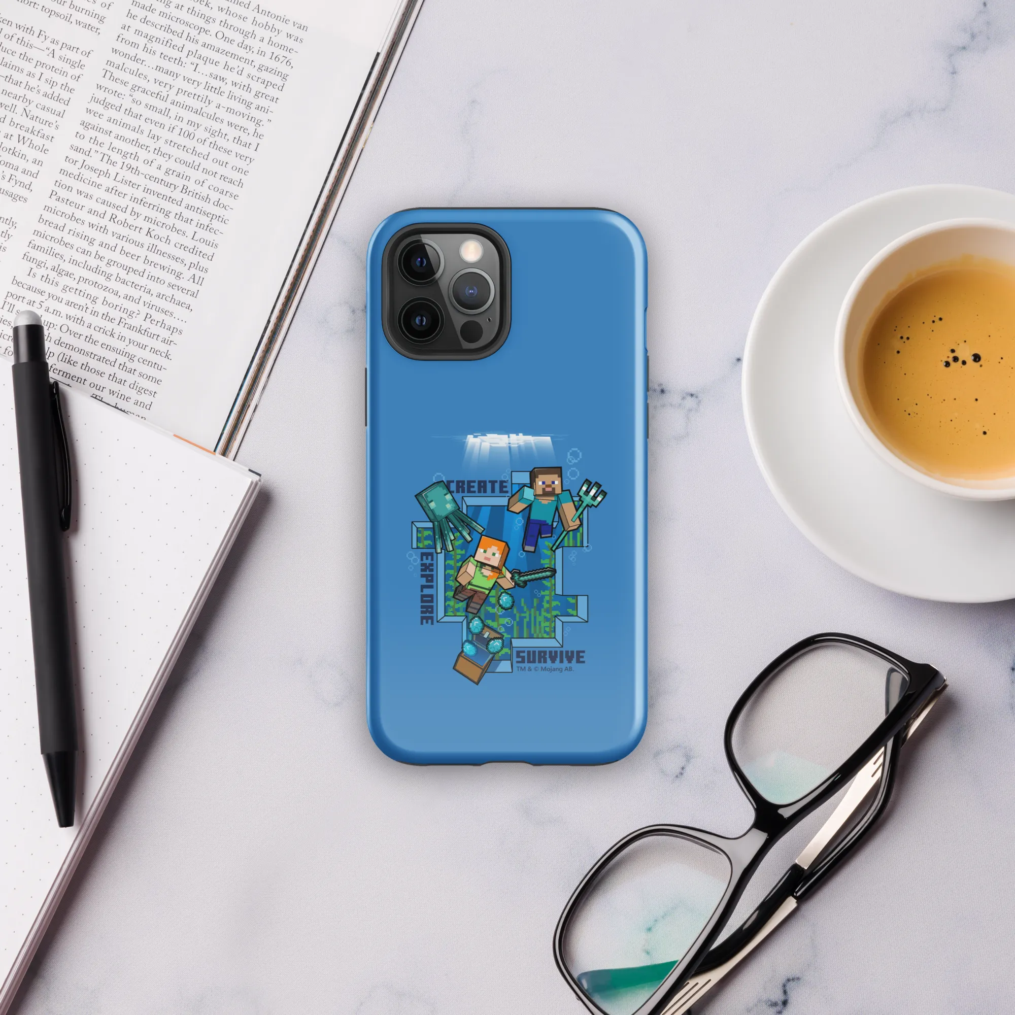 Minecraft Caves & Cliffs Create, Explore, Survive Tough Phone Case - iPhone