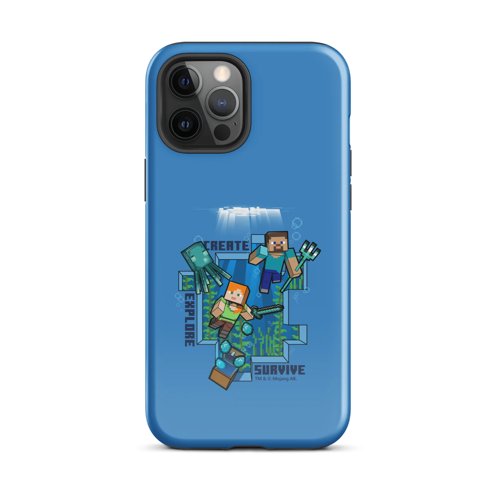 Minecraft Caves & Cliffs Create, Explore, Survive Tough Phone Case - iPhone