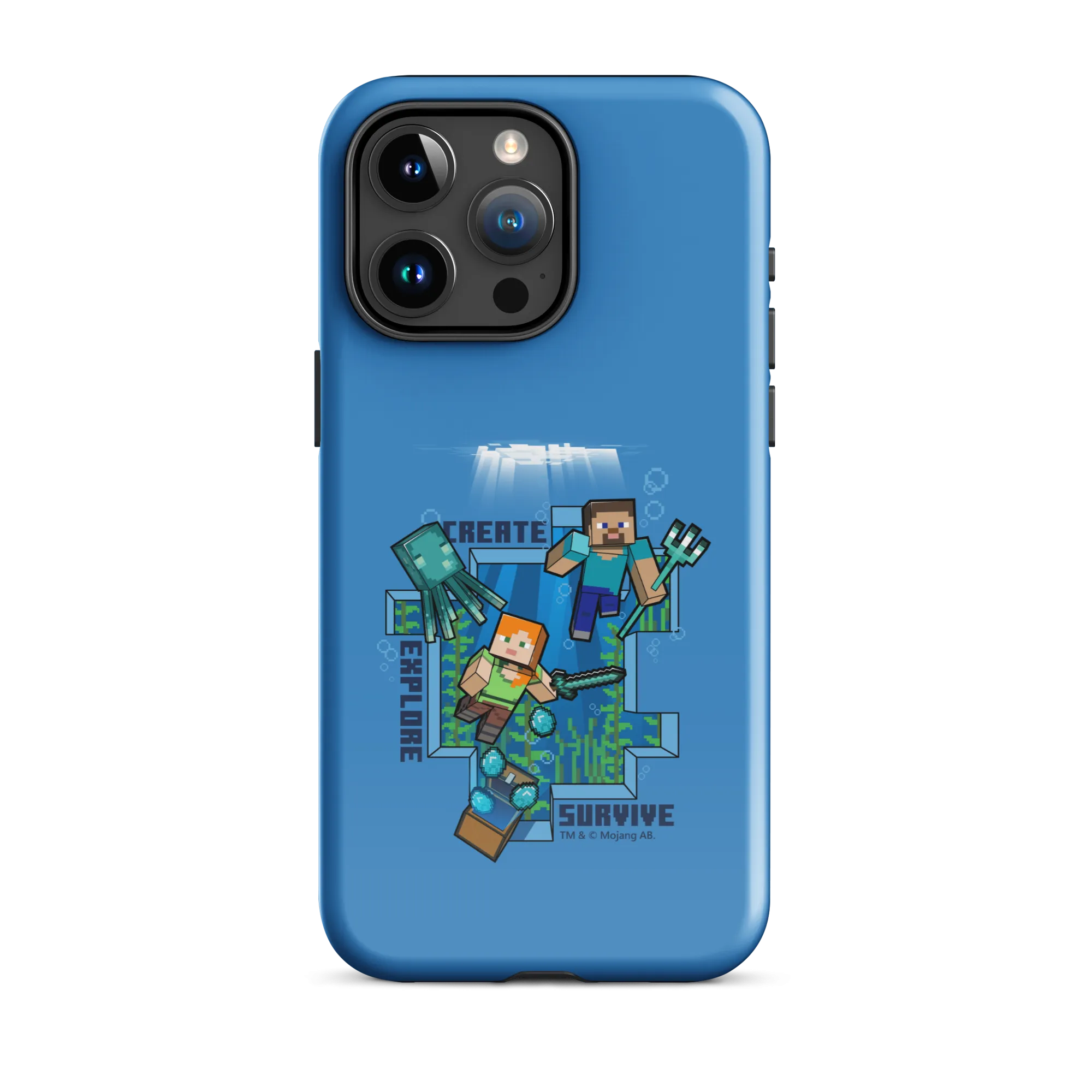 Minecraft Caves & Cliffs Create, Explore, Survive Tough Phone Case - iPhone