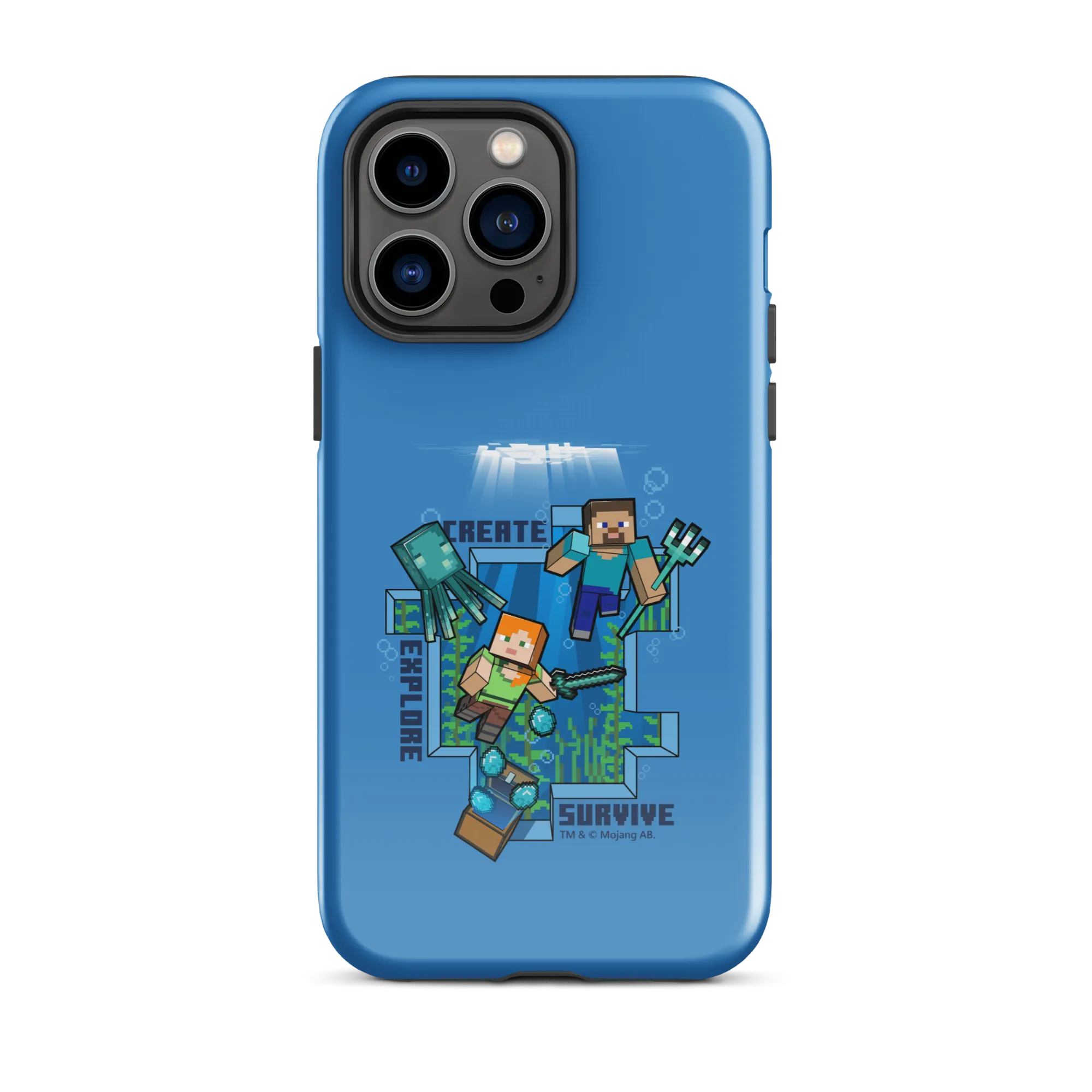 Minecraft Caves & Cliffs Create, Explore, Survive Tough Phone Case - iPhone