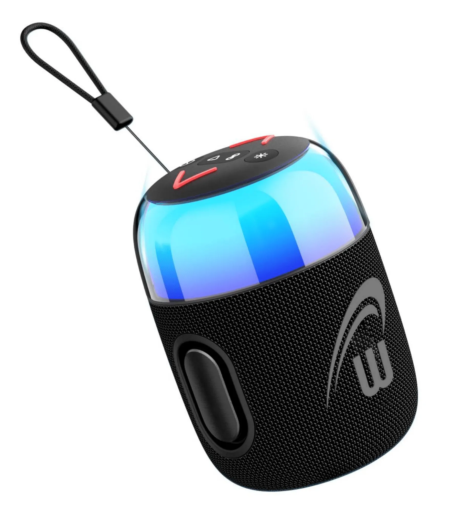 Mini 10W Portable Bluetooth Party Speaker with RGB Lights, Waterproof- Royal Blue