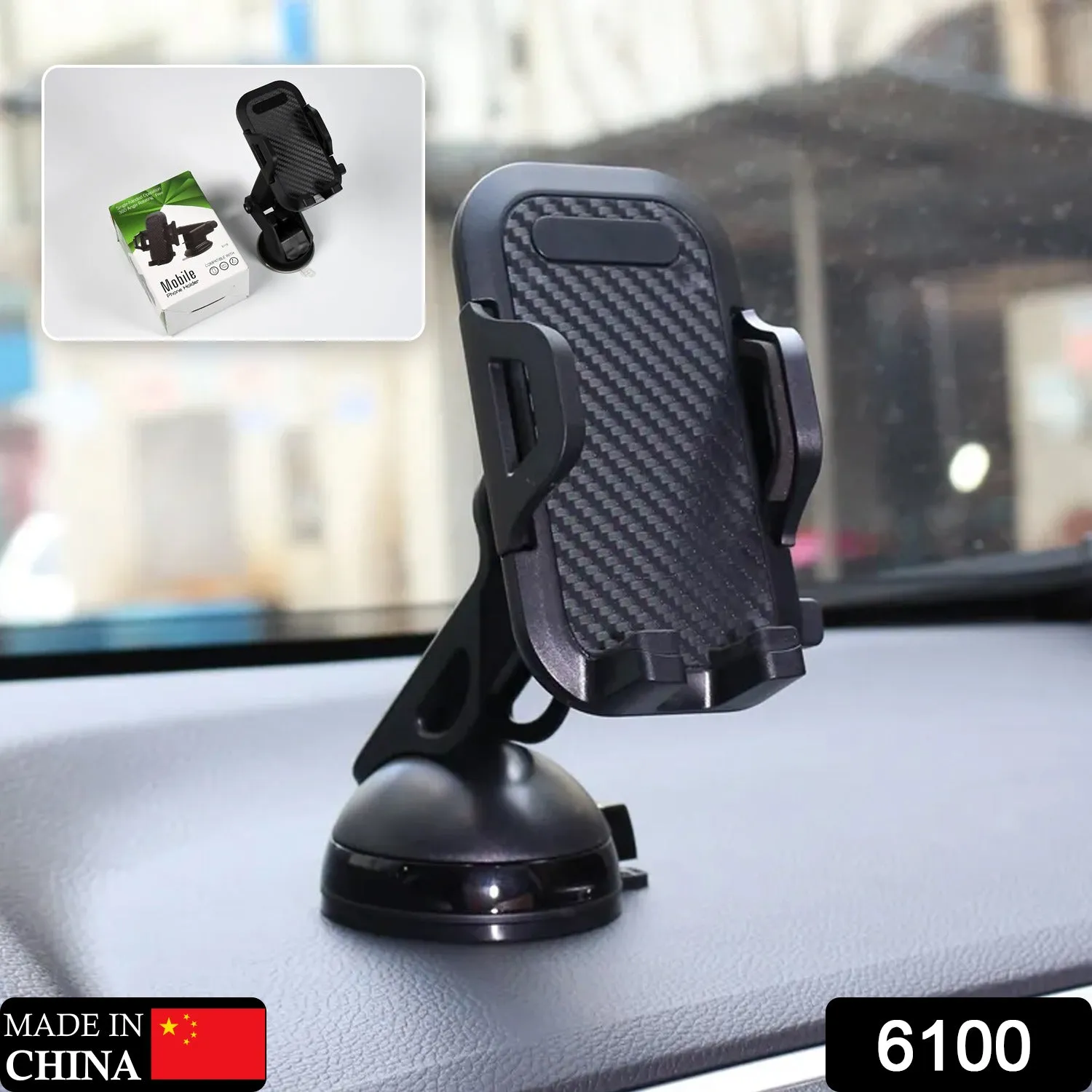 Mobile Phone Holder for Car Mobile Phone Holder Dashboard Windscreen 3 in 1 Smartphone Holder Car