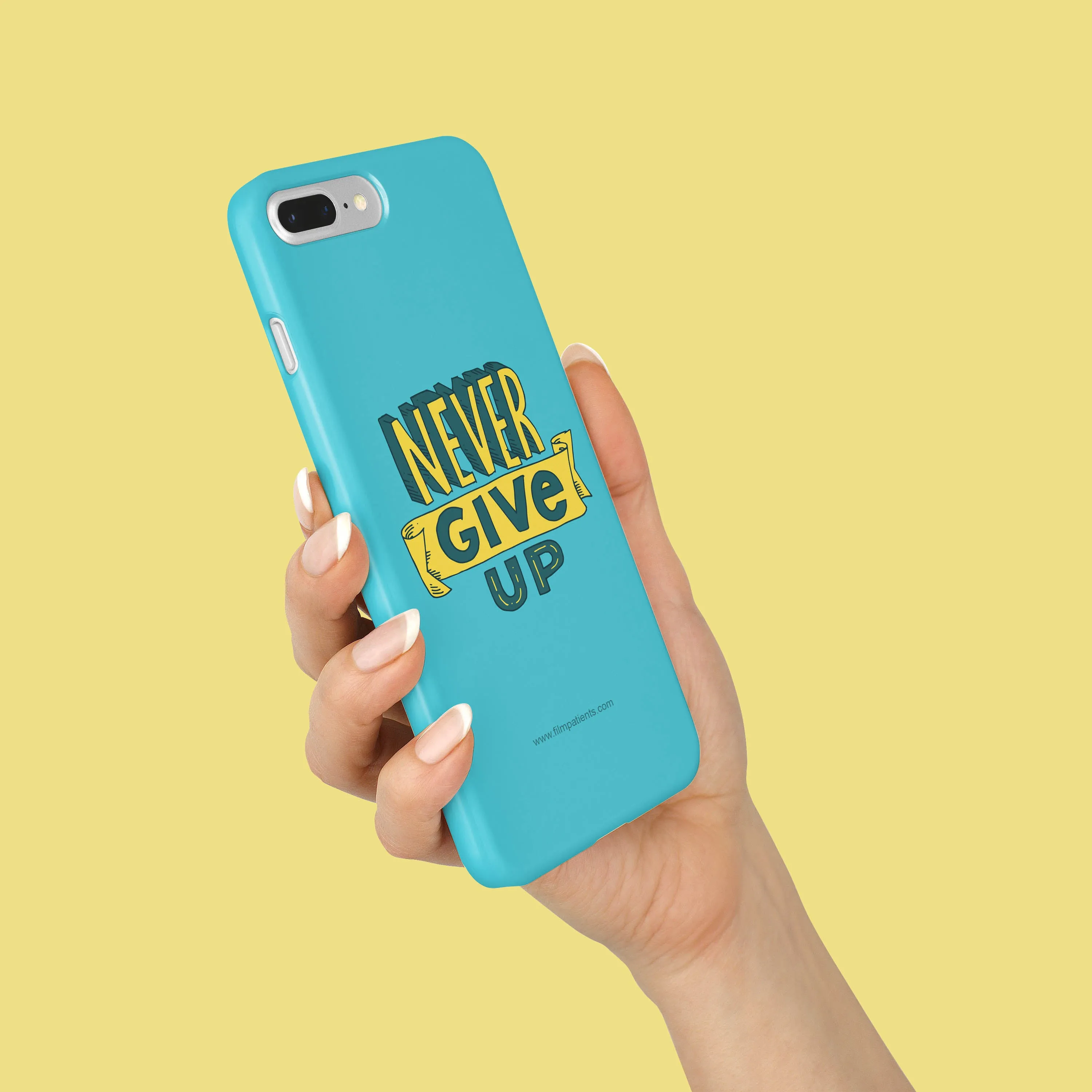 Never Give Up Mobile Cover