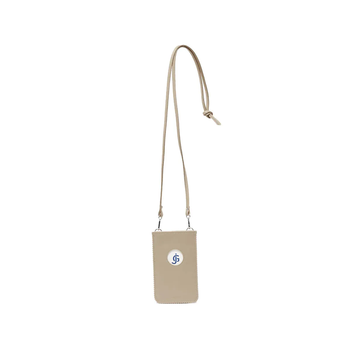 Niki  Taupe Nappa  Leather Phone Holder