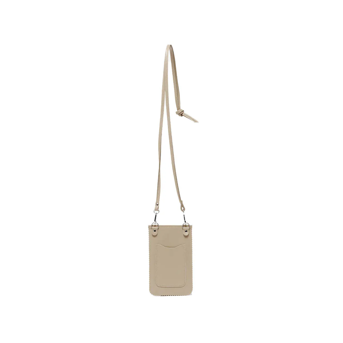 Niki  Taupe Nappa  Leather Phone Holder