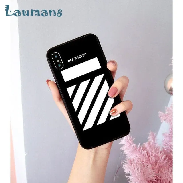 Off white phone cases for iPhone 8 7 6 6S Plus X XS MAX 5 5S SE XR 11 11pro max