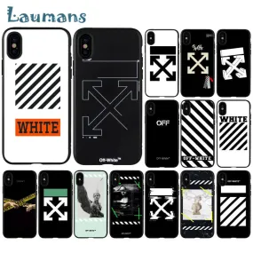 Off white phone cases for iPhone 8 7 6 6S Plus X XS MAX 5 5S SE XR 11 11pro max