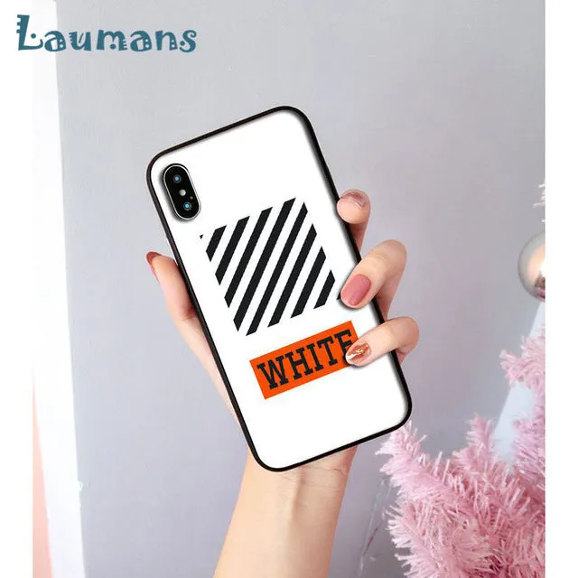 Off white phone cases for iPhone 8 7 6 6S Plus X XS MAX 5 5S SE XR 11 11pro max