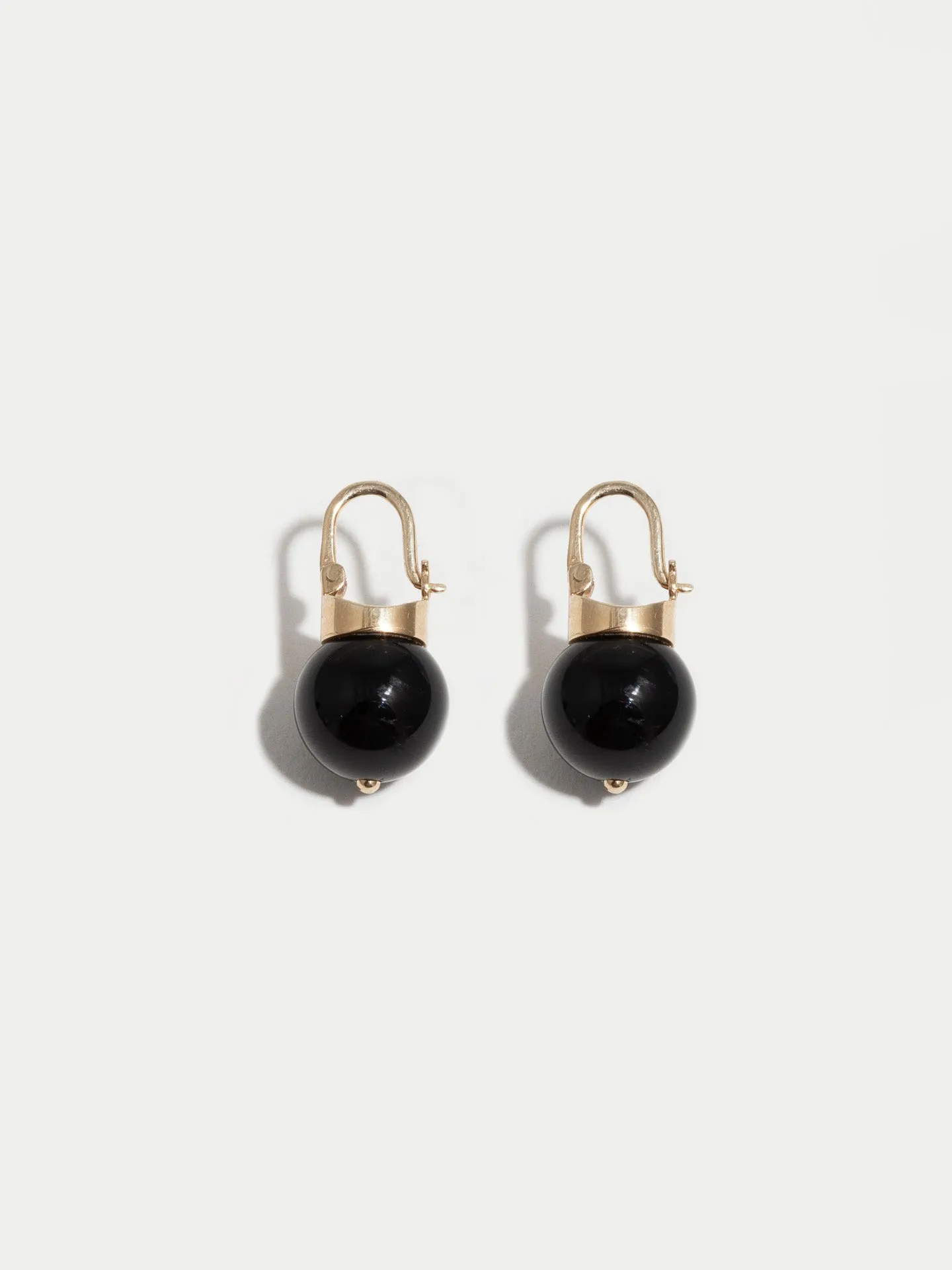 Onyx Latch Earrings