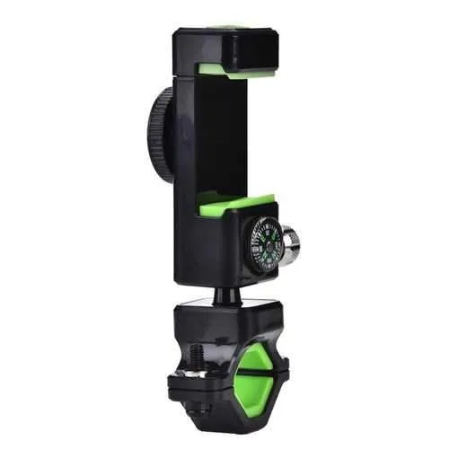 Outdoor 360 Degree Rotatable Bicycle Navigation Holder With Compass LED Light For Mobile Phone