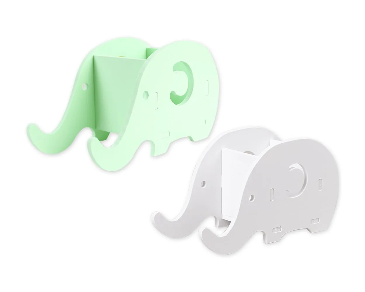 Pencil Holder 2 Pcs Elephant Shaped Pencil Bracket with Cell Phone Stand