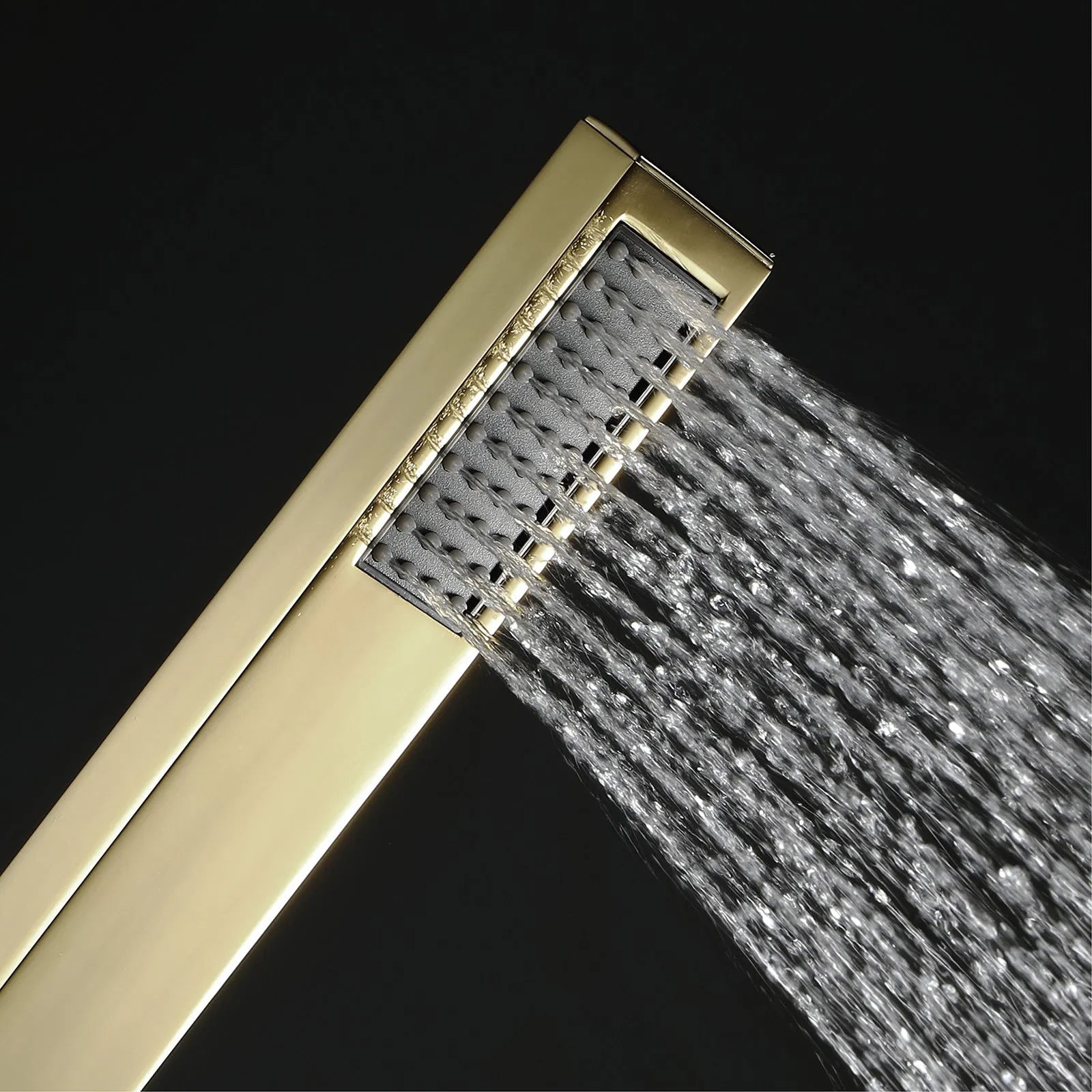 PRECISION|  32" Luxury Complete  Shower System Rain Waterfall Mist Spray Function 6 Large Body Jets & Hand Shower