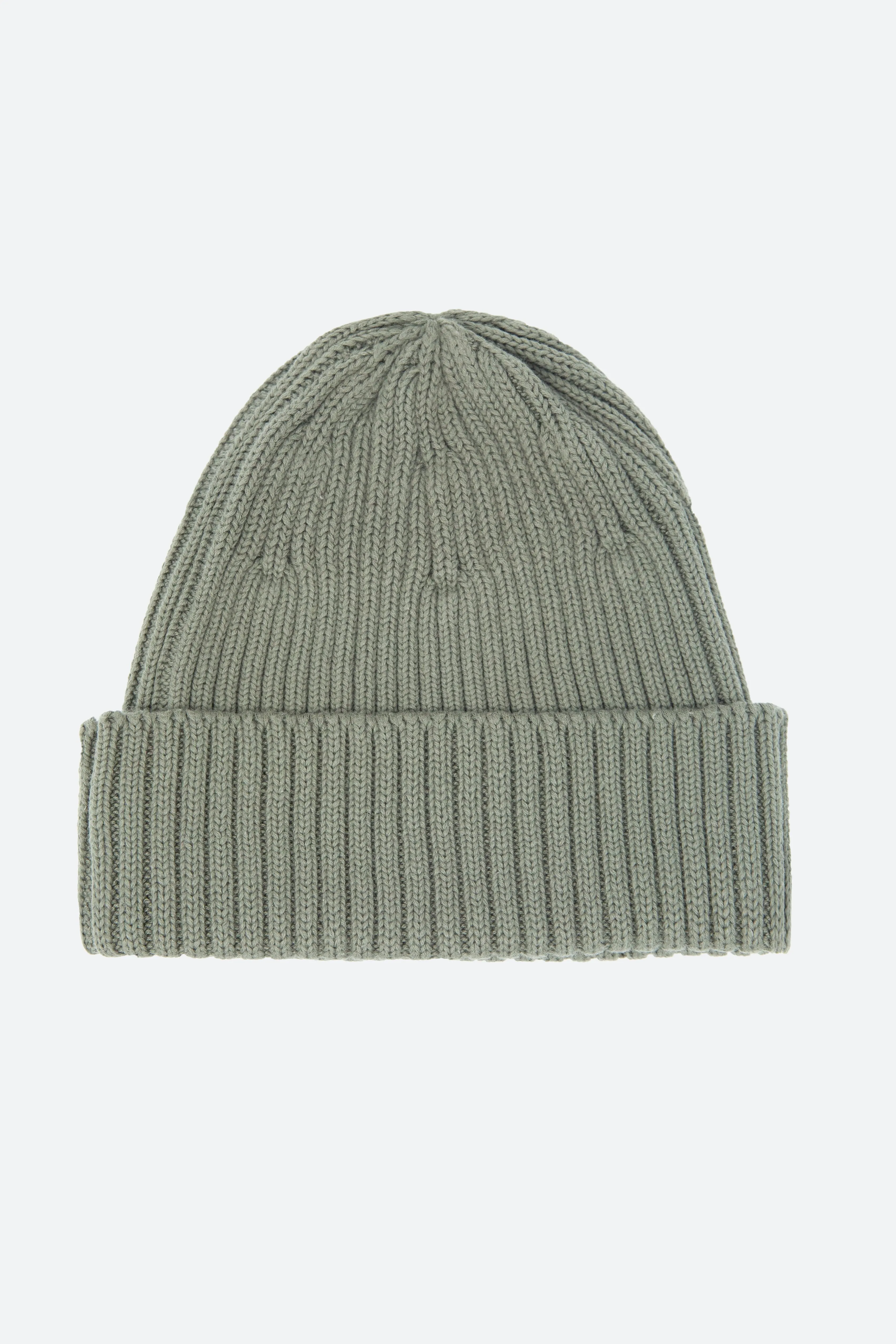 Ribbed Beanie - Olive