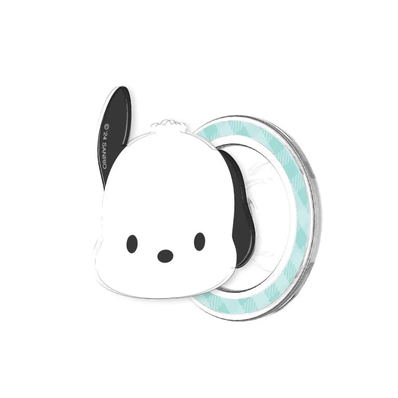 Sanrio Characters Transparent MagSafe Smart Tok Magnetic Airbag Stand Phone Grip Holder