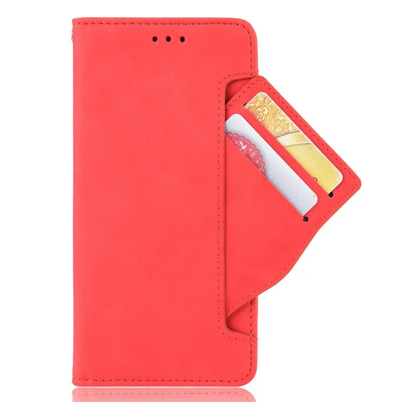 Shockproof wallet leather case with bracket for Red MiNote 9s/Note 9 Pro/Note 9 Pro Maxmobile phone case Black