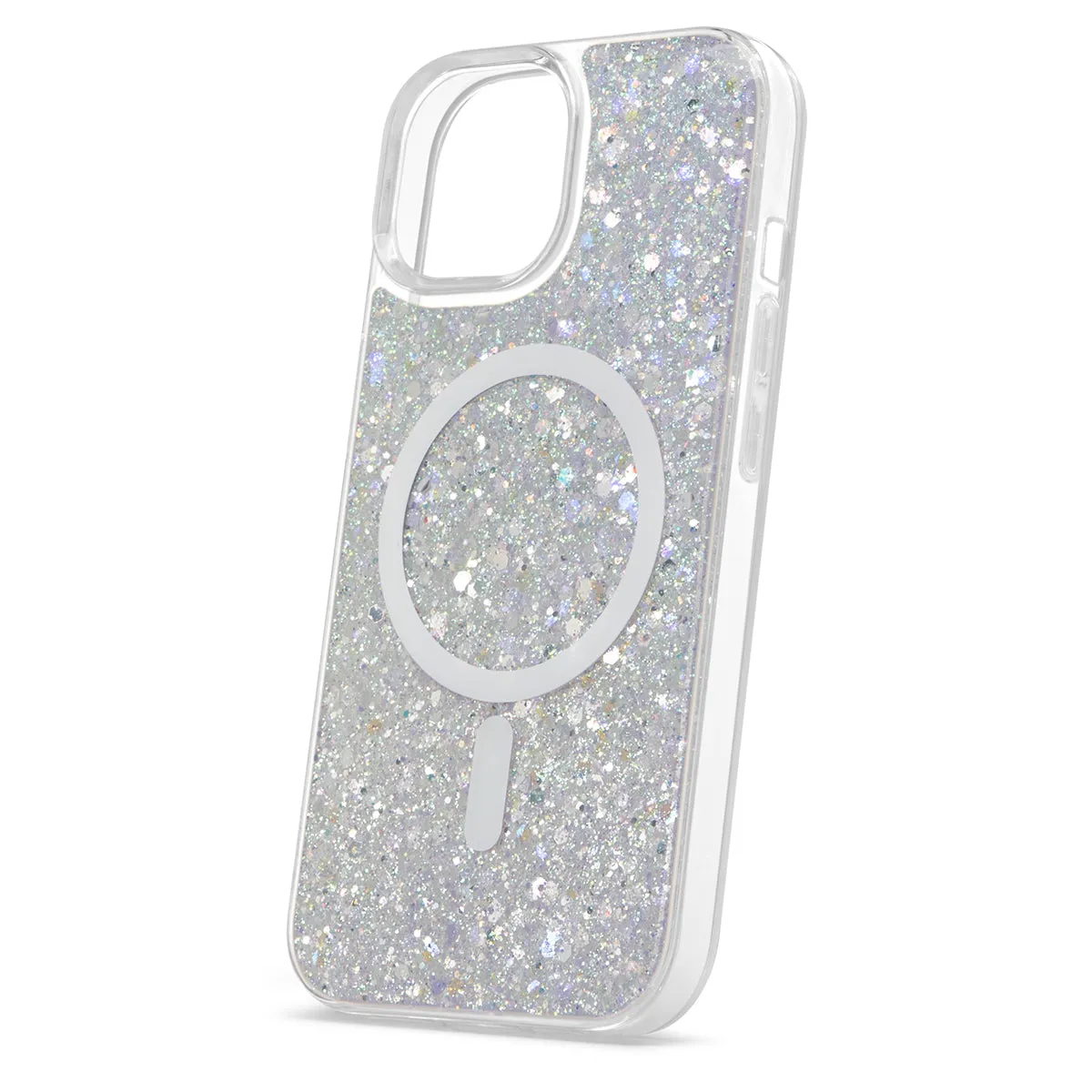 Showcase Glam - iPhone 15/ iPhone 14/ iPhone 13 Silver w/ MagSafe Case