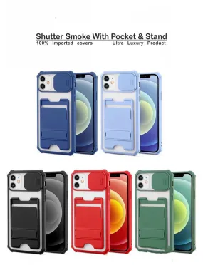 Shutter Smoke With Stand Hard Case For Samsung