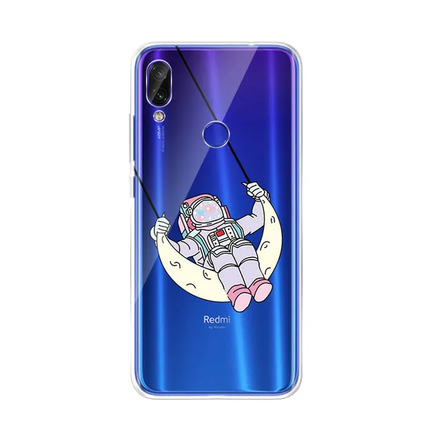 Silicon Pattern Case For Xiaomi Redmi Funda For Xiaomi Redmi Note 7 pro Redmi note 6 pro 6 6A Cases Protective TPU Cover