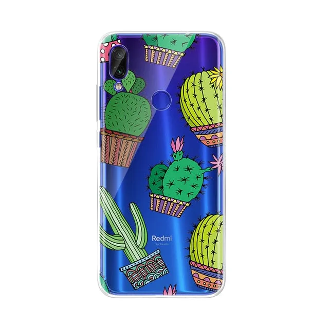 Silicon Pattern Case For Xiaomi Redmi Funda For Xiaomi Redmi Note 7 pro Redmi note 6 pro 6 6A Cases Protective TPU Cover