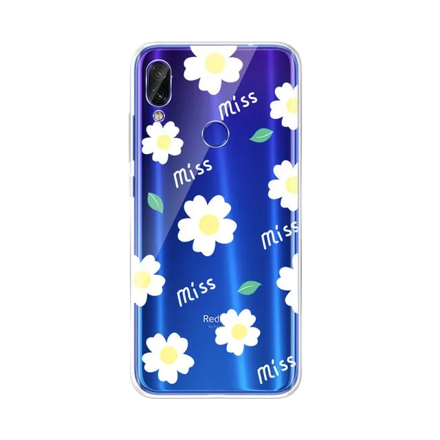 Silicon Pattern Case For Xiaomi Redmi Funda For Xiaomi Redmi Note 7 pro Redmi note 6 pro 6 6A Cases Protective TPU Cover