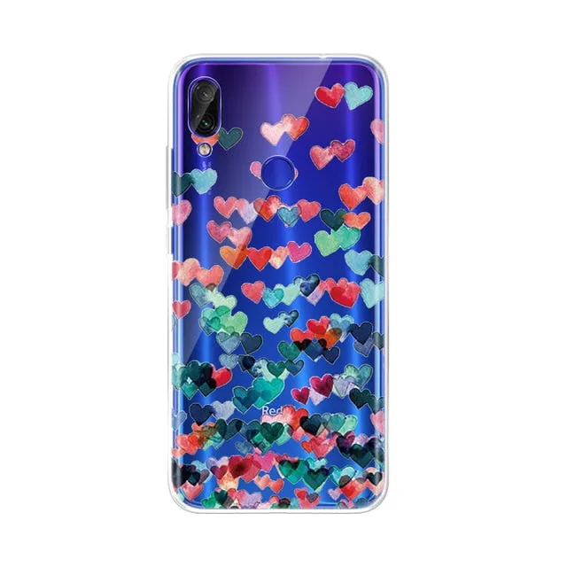 Silicon Pattern Case For Xiaomi Redmi Funda For Xiaomi Redmi Note 7 pro Redmi note 6 pro 6 6A Cases Protective TPU Cover