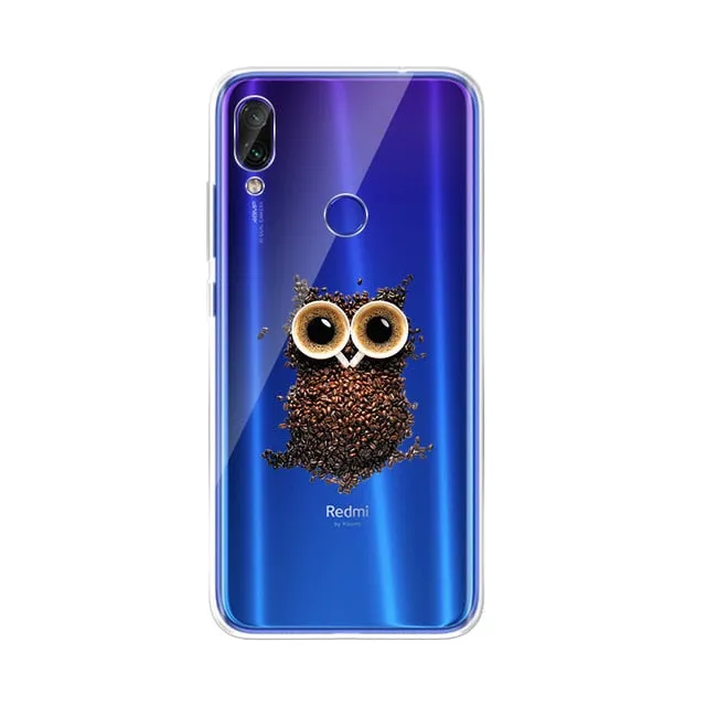 Silicon Pattern Case For Xiaomi Redmi Funda For Xiaomi Redmi Note 7 pro Redmi note 6 pro 6 6A Cases Protective TPU Cover