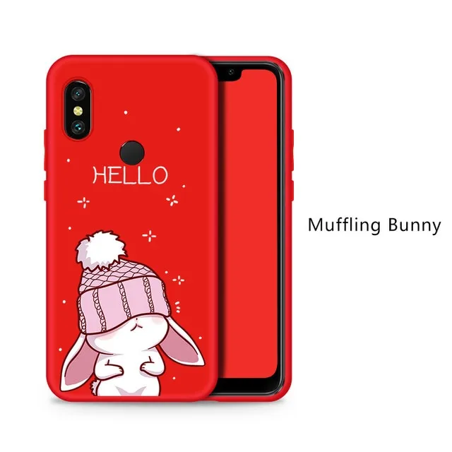 Silicone Case For Xiaomi Redmi Note 6 Pro Cute Full Case For Xiaomi Redmi Note 5 7 6A Mi A2 Lite Shockproof Bumper Coques Funda