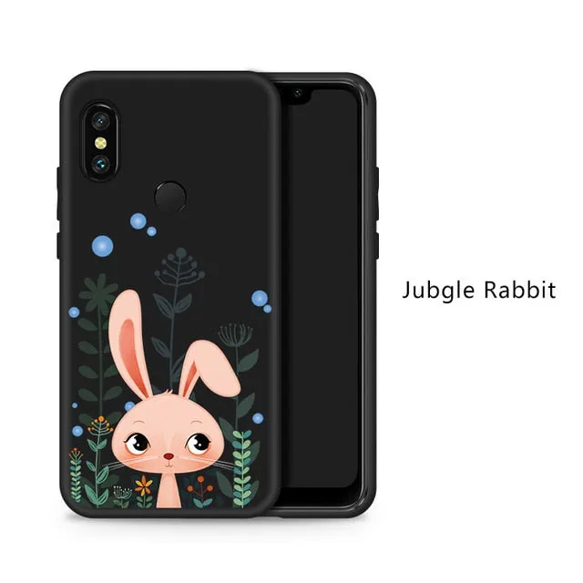 Silicone Case For Xiaomi Redmi Note 6 Pro Cute Full Case For Xiaomi Redmi Note 5 7 6A Mi A2 Lite Shockproof Bumper Coques Funda