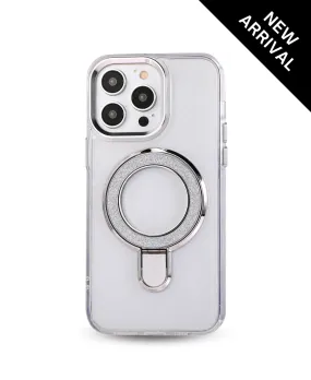 Silver Sparkle Ring MagSafe Phone Case