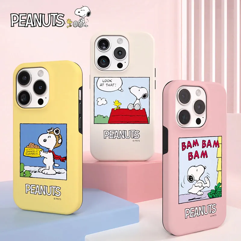 Snoopy Guard Up Dual Layer Shockproof TPU PC Combo Case Cover