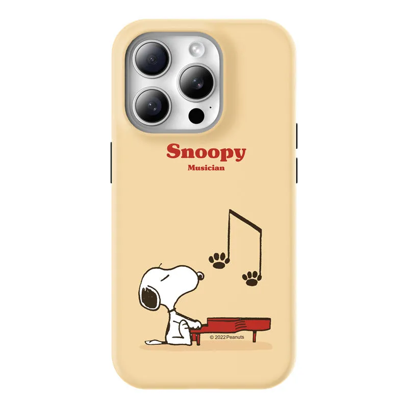 Snoopy Guard Up Shockproof TPU PC Dual Layer Combo Case Cover