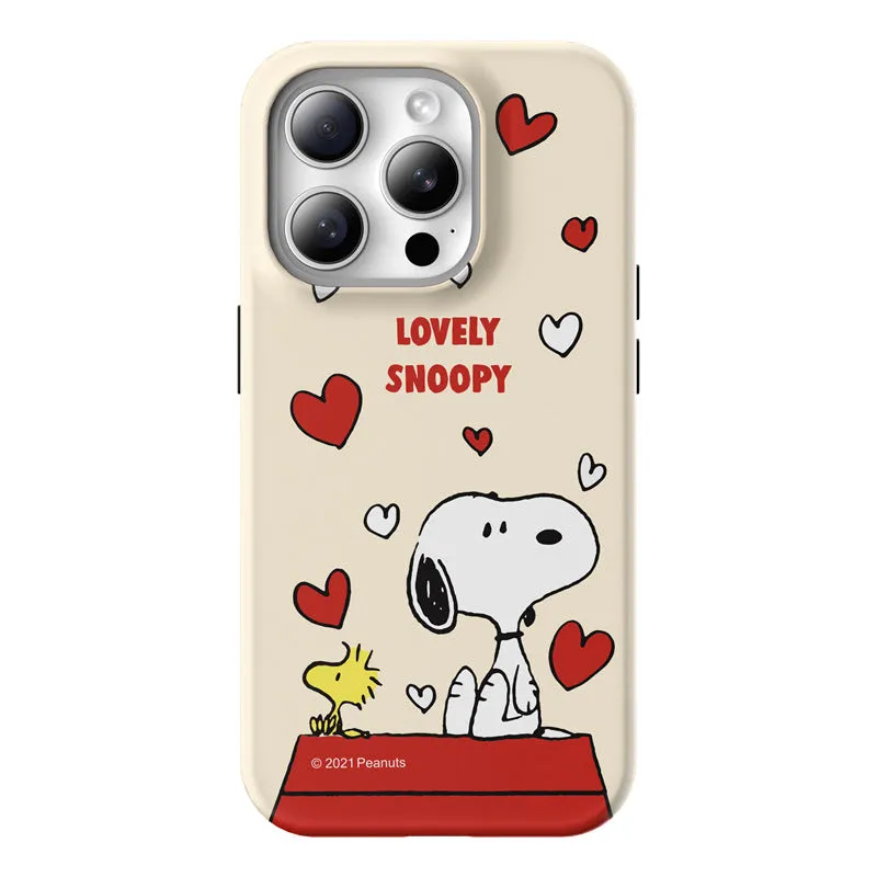 Snoopy Guard Up Shockproof TPU PC Dual Layer Combo Case Cover