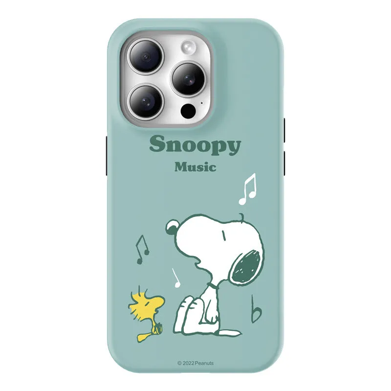 Snoopy Guard Up Shockproof TPU PC Dual Layer Combo Case Cover