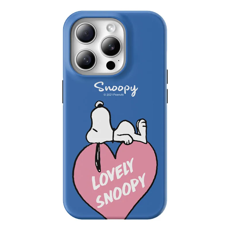 Snoopy Guard Up Shockproof TPU PC Dual Layer Combo Case Cover