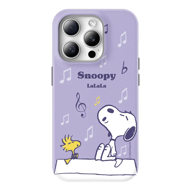 Snoopy Guard Up Shockproof TPU PC Dual Layer Combo Case Cover