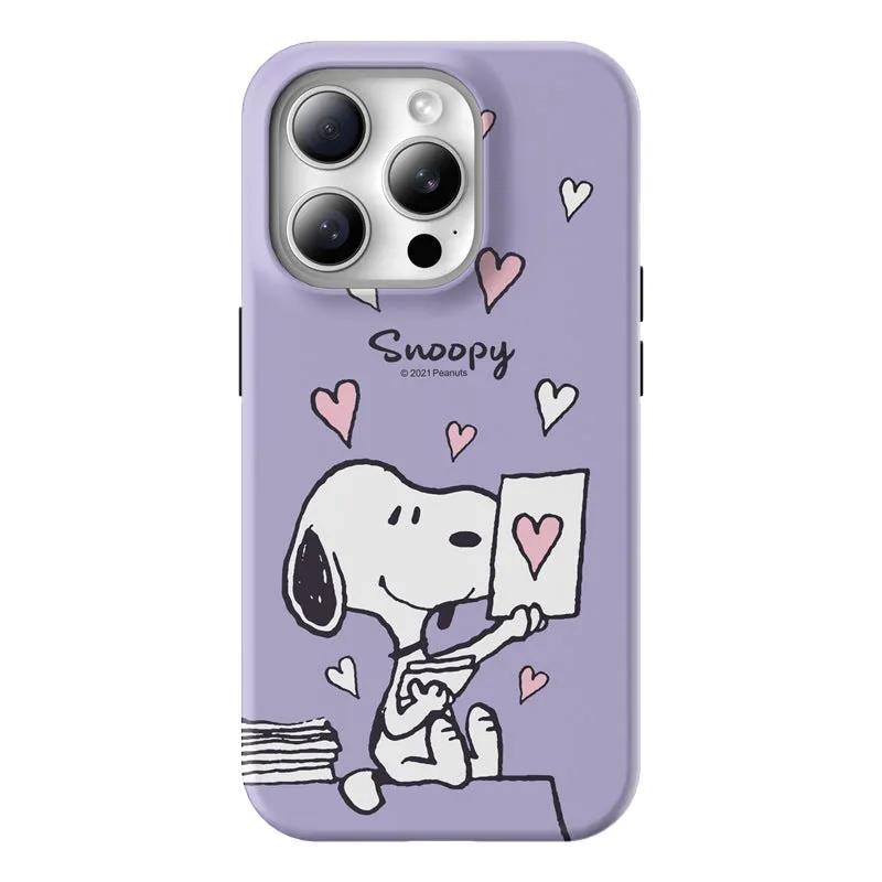 Snoopy Guard Up Shockproof TPU PC Dual Layer Combo Case Cover