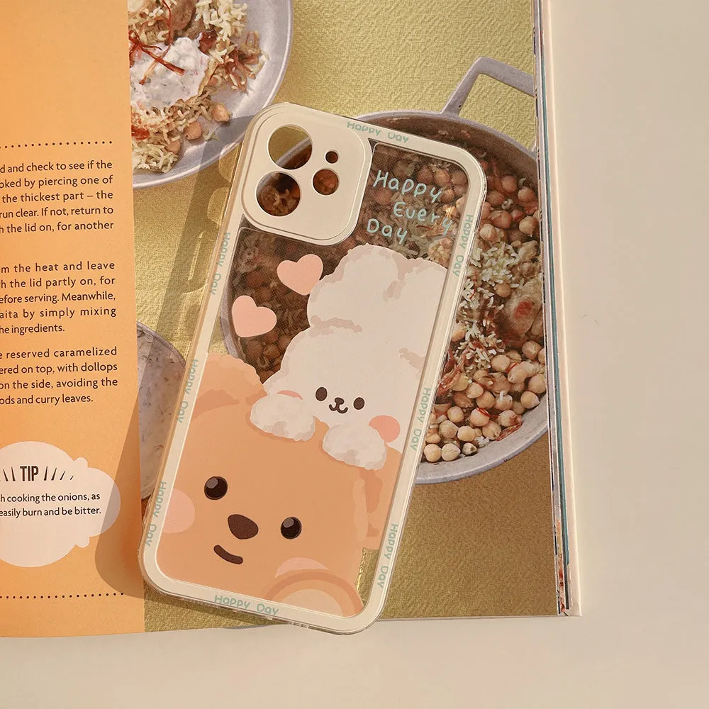 Teddy & Bunny Friends iPhone Case