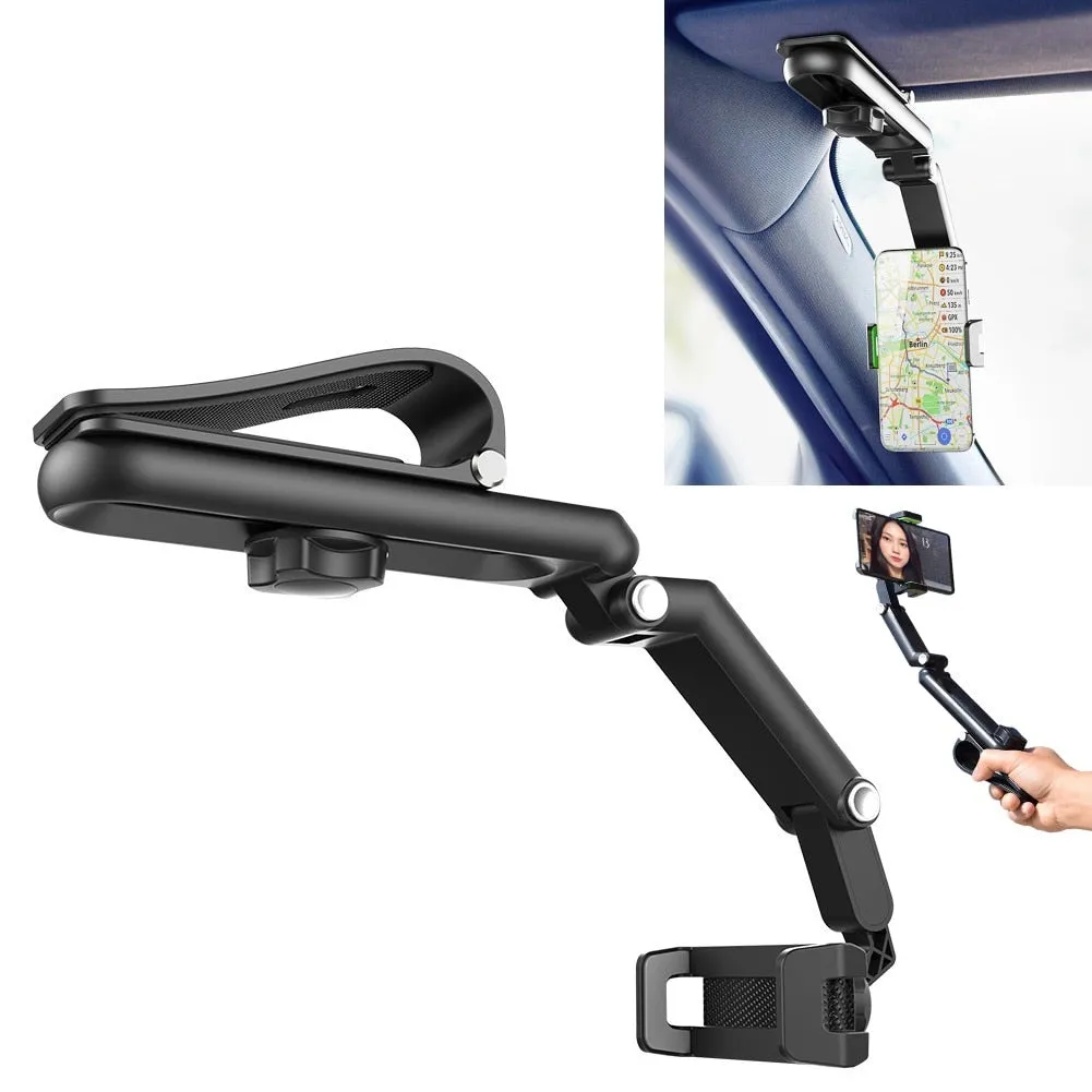 Universal 360 Rotatable Car Phone Holder Rearview Mirror Mount Stand GPS Cell Phone Stand Rear View Mirror Phone Holder Bracket