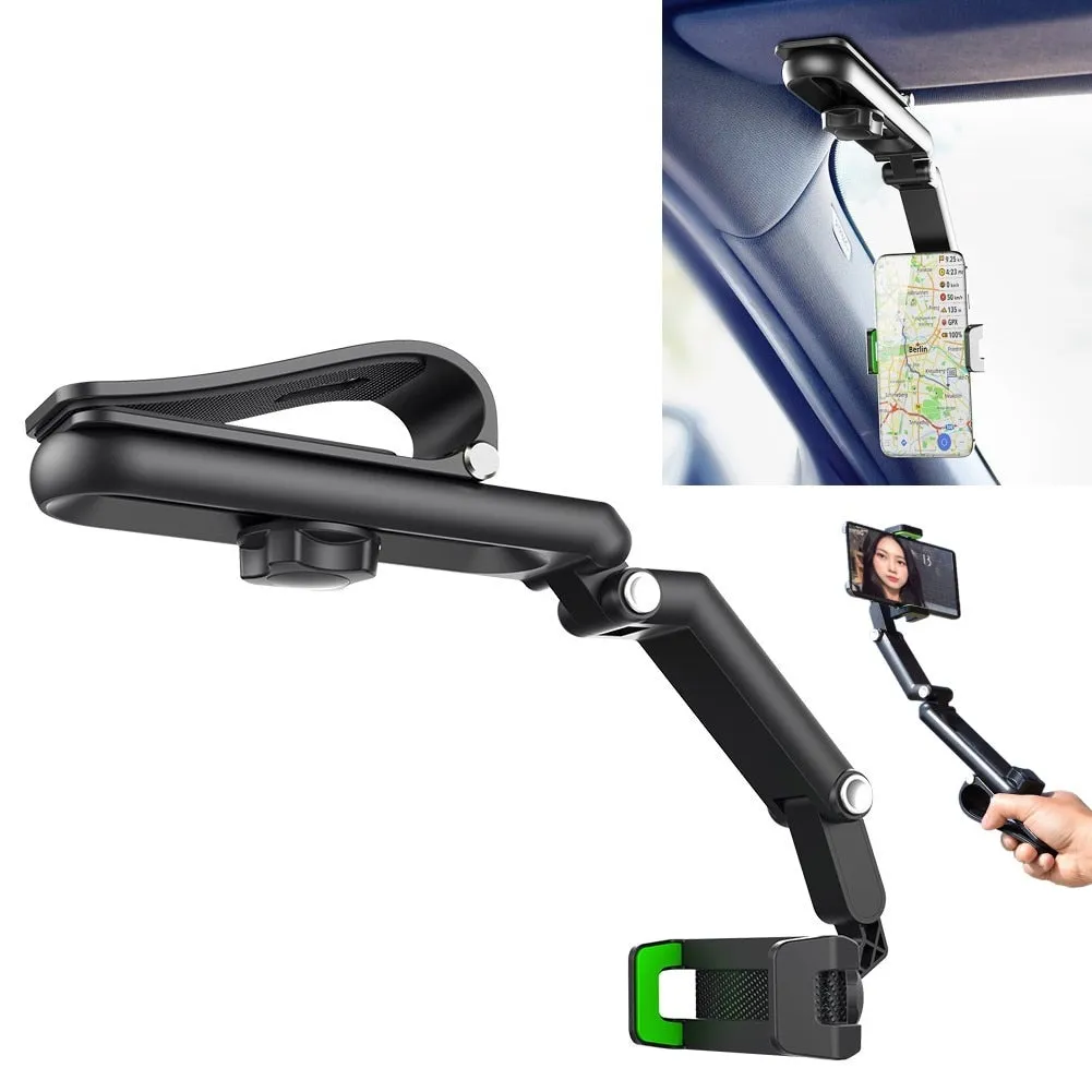 Universal 360 Rotatable Car Phone Holder Rearview Mirror Mount Stand GPS Cell Phone Stand Rear View Mirror Phone Holder Bracket