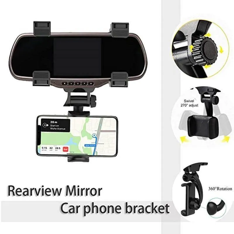 Universal Car Rearview Mirror Phone Holder