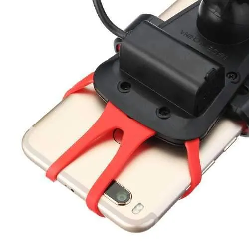 Universal USB Charge Anti-slip Motorcycle Handlebar Holder Stand for iPhone Xiaomi Mobile Phone