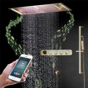 VELOCITY|36" IN COMPLETE LED MUSIC SHOWER SYSTEM