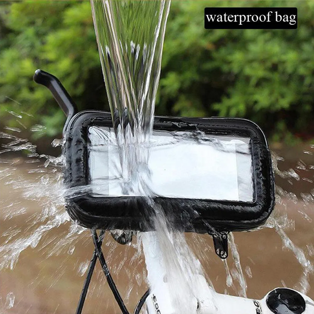 Waterproof Bike Handlebar Mobile Phone Holder for 6.3-inch Mobile Phones