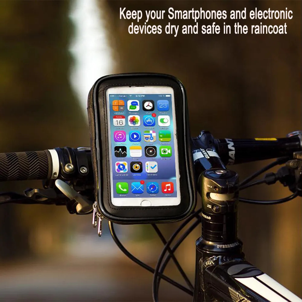 Waterproof Bike Handlebar Mobile Phone Holder for 6.3-inch Mobile Phones