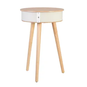 Wireless Round Speaker End  Table