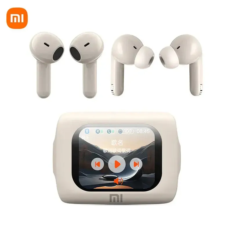 XIAOMI New H12 Pro Wireless Earphone Dual Earbuds Touch Screen Headset ANC ENC Noise Cancelling In Ear Bluetooth5.4 Headphone